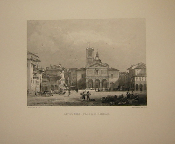 Rouargue (frères) Livourne - Place d'Armes 1860 ca. Parigi, Imp. Chardon